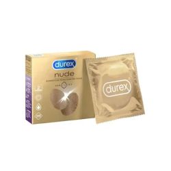 Durex Nude Preservatif Lubrifie Sans Latex B/2