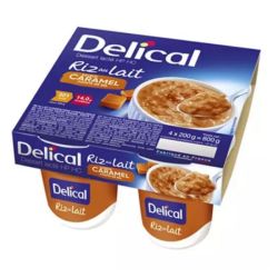 Delical Riz Au Lait Hp Hc Nutriment Caramel Pointe De Sel 4Pots/200G