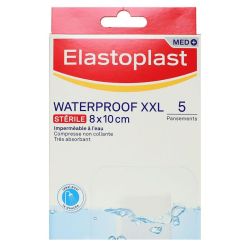 Elastoplast Med Waterproof Xxl Pans 10X8Cm B/5