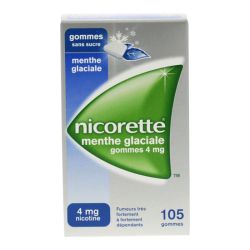 Nicorette 4 Mg Gom A Macher Medic Sans Sucre Menthe Glaciale Plq/105