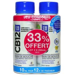 Cb 12 Bain Bouche Menthe Sans Alcool 2Fl/250Ml