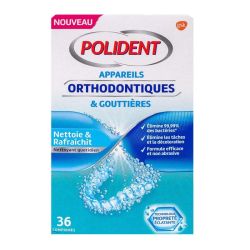 Polident Cpr Nettoyant Appareil Orthodontique Gouttiere B/36