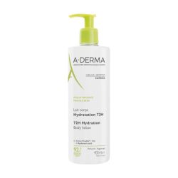 Aderma Lait Corps Hydratation 72H Fl Pompe/400Ml