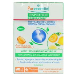 Puressentiel Respiratoire Past Gorge Miel Citron B/20
