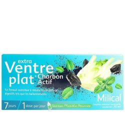 Milical Extra Ventre Plat S Buv Charbon 7Fioles/10Ml