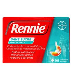 Rennie Sans Sucre Cpr A Croquer Pq/96