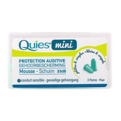 Quies Protection Mousse Auditive Vert Mini B/6