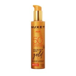 Nuxe Sun Spf50 Huile Solaire Or Haute Protection Fl Pompe/150Ml