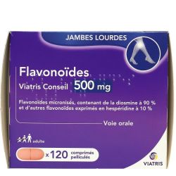 Flavonoïdes Viatris Conseil 500 Mg Cpr Pell Plq/120