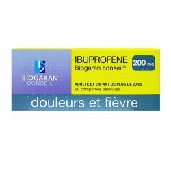 Ibuprofene Biogaran Conseil 200 Mg Cpr Pell Plq/20