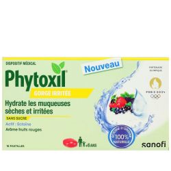 Phytoxil Mal De Gorge Past Fruits Rouges Adulte Enfant +6Ans B/16