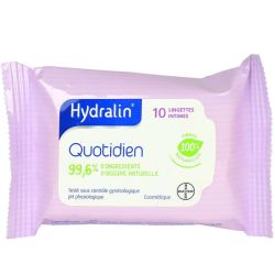 Hydralin Quotidien Lingette Adoucissante Usage Intime Pack/10