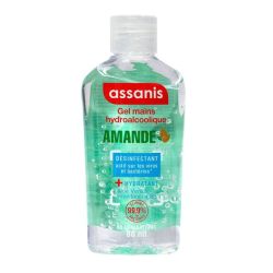 Assanis Pocket Gel Mains Hydroalcoolique Amande Douce Fl/80Ml