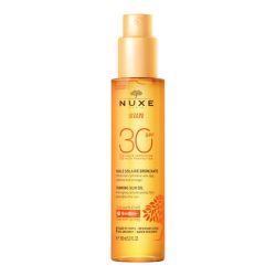Nuxe Sun Spf30 Huile Bronzante Visage Et Corps Fl Pompe/150Ml