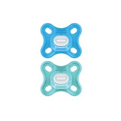 Mam Sucette Comfort Silicone +0Mois Bleu B/2