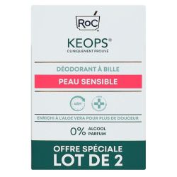 Keops Deodorant Peau Sensible 48H 2Roll-On/30Ml