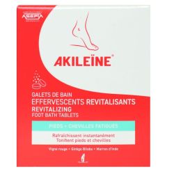 Akileine Soins Rouges Galet De Bain Effervescent Revitalisant 6Doses/20G