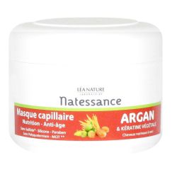 Natessance Argan Masque Capillaire Nutrition Anti-Age Pot/200Ml