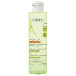 Aderma Exomega Control Gel Lavant Emollient 2 En 1 Anti-Grattage Fl/200Ml