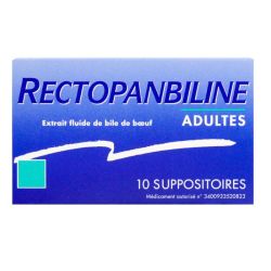 Rectopanbiline Suppos Adulte 1Plq/10