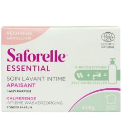 Saforelle Essential Soin Lavant Intime A Reconstituer Boitier De Recharge Apaisant 2X200Ml