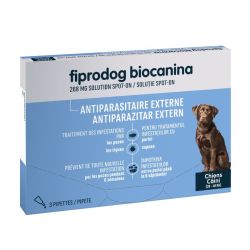 Fiprodog 268 Mg Solution Pour Spot-On Grand Chien 3Pipettes/2,68Ml