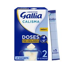 Gallia Calisma Doses Pre-Mesurees 2 Lait Pdre 21Sach/24G