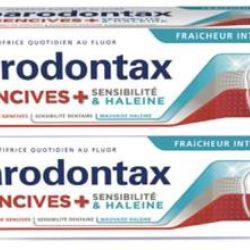 Parodontax Gencives + Sensibilite Dentifrice Haleine Fraicheur Intense 2T/75Ml