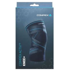 Compex Activ Knee+ Genouillere Compressive Avec Sangle L