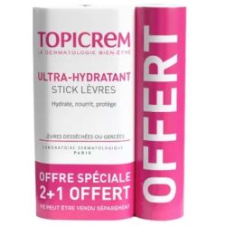 Topicrem Hydra+ Stick Ultra-Hydratant Levres 3/4G