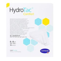 Hydrotac Comfort Pans Hydrocellulaire Adhesif Sterile Avec Interface Hydrogel 8X8Cm B/10
