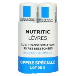 Nutritic La Roche Posay Stick Levres Seche Sensibles 2Etuis/4,7Ml