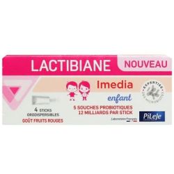 Lactibiane Imedia Enfant Pdr Orodispersible Fruits Rouges 4Sticks/3G