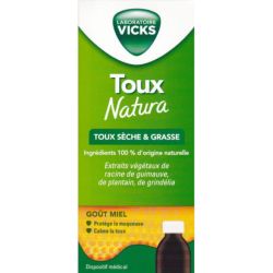 Vicks Toux Natura Sirop Adulte 140ml