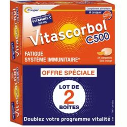 Vitascorbol C 500 Cpr A Croquer Orange 2T/24