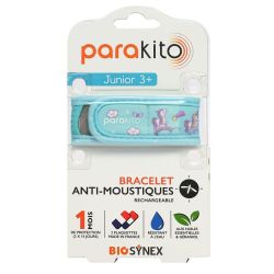 Parakito Junior 1 Bracelet Rechargeable Anti-Moustique Licorne B/2