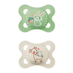 Mam Original Sucette Silicone 2-6Mois Nature B/2