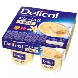 Delical Riz Au Lait Hp Hc Nutriment Vanille 4Pots/200G