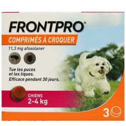 Frontpro 11,3 Mg Cpr A Croquer Pour Chien 2-4 Kg Plq/3