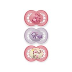 Mam Original Sucette Silicone +18Mois Rose B/3