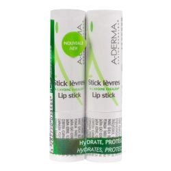 Aderma Stick Levres Lait D'avoine Rhealba 2Etuis/4G