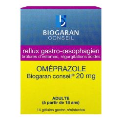 Omeprazole Biogaran Conseil 20 Mg Gel Gastro-Res 1Pilul/14
