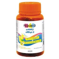 Pediakid Gommes Oursons Oméga 3 Citron Pilulier 60