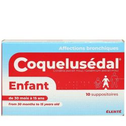 Coquelusedal Suppos Enfant Plq/10 Pvc/Pe