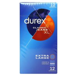 Durex Classic Jeans Preservatif Avec Reservoir Xl B/12