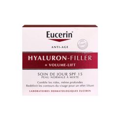 Eucerin Hyaluron-Filler + Volume Lift Spf15 Emuls Soin Jour Peau Normale A Mixte Pot/50Ml