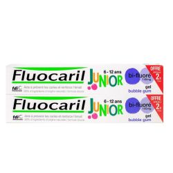 Fluocaril Junior Dentifrice Bubble Gum 6-12Ans 2T/75Ml