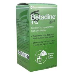 Betadine 1 % Sol P Garg/Bain Bouch  Fl/200Ml