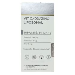 Biocyte Vitamine C-D3-Zinc Liposomal Pdr A Diluer 14Sticks