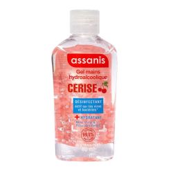 Assanis Pocket Gel Mains Hydroalcoolique Cerise Fl/80Ml